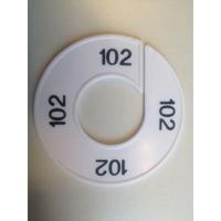 Maatring 9cm wit/zwart 102