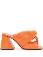 JW Anderson mules Chain Twist en cuir - Orange - thumbnail