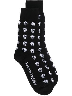 Alexander McQueen chaussettes Skull - Noir
