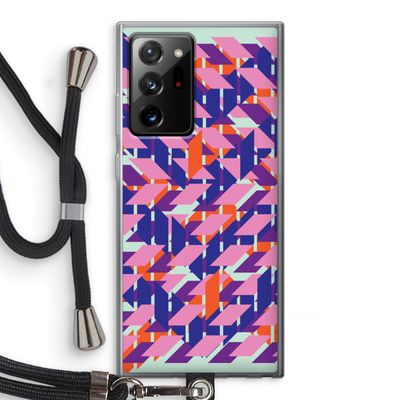 Skew Blush 3: Samsung Galaxy Note 20 Ultra / Note 20 Ultra 5G Transparant Hoesje met koord