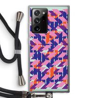 Skew Blush 3: Samsung Galaxy Note 20 Ultra / Note 20 Ultra 5G Transparant Hoesje met koord