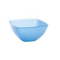 Serveerschaal/slakom - blauw - 2,75 liter - kunststof - D22,5 x H9,5 cm - thumbnail