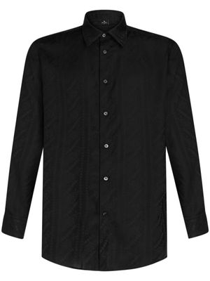 ETRO chemise à motif en jacquard - Noir