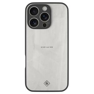 iPhone 16 Pro glazen hardcase - Vive la vie