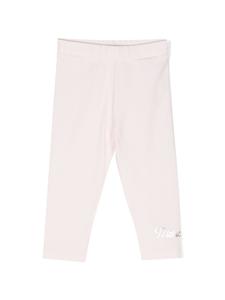 Moncler Enfant legging en jersey à logo - Rose