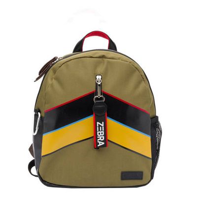 Zebra Trends rugzak Stripes kaki/zwart Zebra Trends rugzak Stripes kaki/zwart