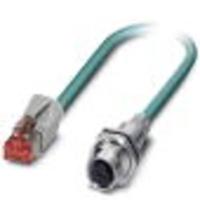 Phoenix Contact 1404205 RJ45 Netwerkkabel, patchkabel S/FTP 0.50 m Blauw 1 stuk(s)