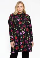 Yoek Blouse LOU | Zwart | Maat 50/52