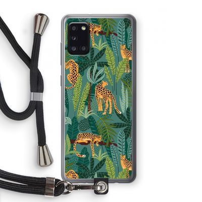 Luipaard 2: Samsung Galaxy A31 Transparant Hoesje met koord