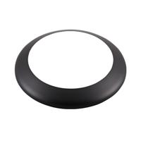 Cover geschikt voor 12 Watt LED Bulkheads - Kliksysteem - Mat zwart