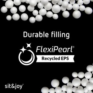 Zitzak vulling 'FlexiPearl' EasyFill Recycled 200 L - Wit / Ecru - FlexiPearl ®