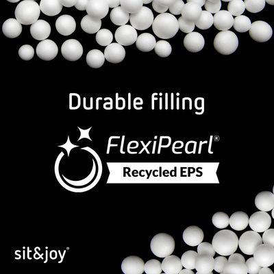 Zitzak vulling 'FlexiPearl' EasyFill Recycled 200 L - Wit / Ecru - Weerbestendig - FlexiPearl