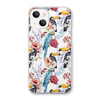 Bloemen tukan: iPhone 13 mini Transparant Hoesje