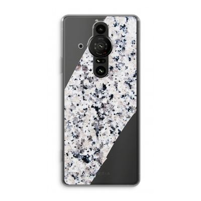 Gespikkelde marmer: Sony Xperia Pro-I Transparant Hoesje