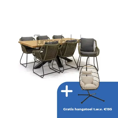 Tuinstoel Portofino olijf groen met Spectral 200