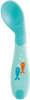 Chicco gebogen lepel junior 16 cm rubber blauw - thumbnail