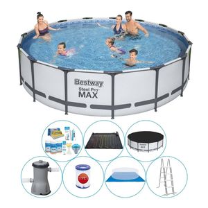 Bestway Steel Pro MAX Rond 457x107 cm - Zwembad Combi Deal