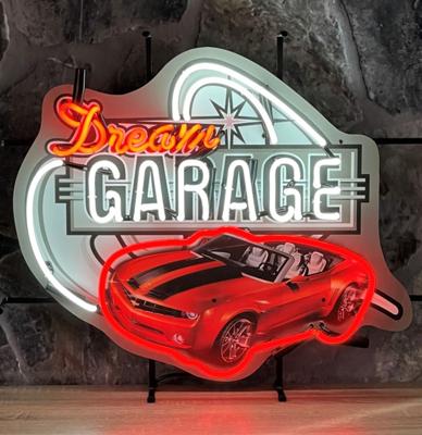 Dream Garage Chevrolet Camaro Neon Verlichting 69 x 58 cm - Rood, Wit