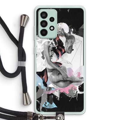 Camouflage de sommeil: Samsung Galaxy A52s 5G Transparant Hoesje met koord