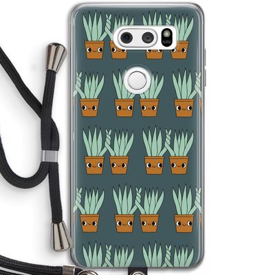 Sansevieria: LG V30 Transparant Hoesje met koord