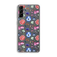 Bloemetjes: Samsung Galaxy S21 Plus Transparant Hoesje
