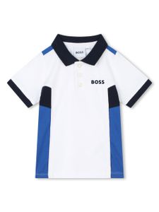 BOSS Kidswear polo en coton à logo imprimé - Blanc