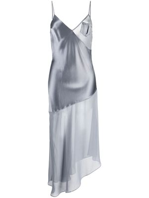 Fleur Du Mal robe-nuisette en satin - Argent