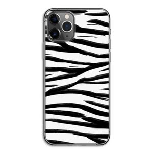 Zebra pattern: iPhone 11 Pro Transparant Hoesje