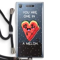 One In A Melon: Sony Xperia XZ1 Transparant Hoesje met koord One In A Melon: Sony Xperia XZ1 Transparant Hoesje met koord