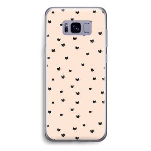 Kleine kattenkopjes: Samsung Galaxy S8 Plus Transparant Hoesje