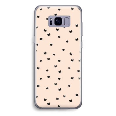 Kleine kattenkopjes: Samsung Galaxy S8 Plus Transparant Hoesje
