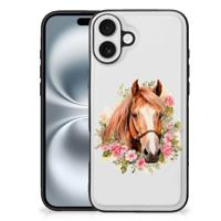 Dierenprint Telefoonhoesje voor iPhone 16 Plus Paard