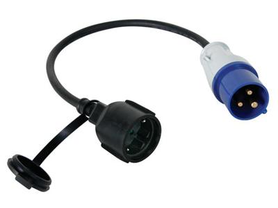 Verloopkabel van schukostekker naar cee-stekker randaarde h07rn-f 3g2.5 0.4 m - Velleman