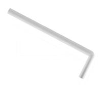 Vloerbuis Wiesbaden Unimatch | 32 mm haaks | 75x22 cm | Wit