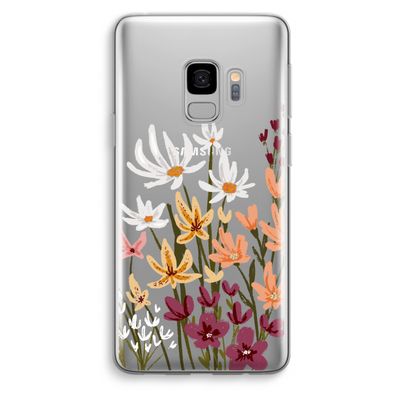 Painted wildflowers: Samsung Galaxy S9 Transparant Hoesje