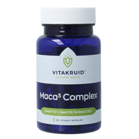 Maca complex zwart/geel/rood 90 Vegetarische capsules