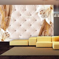 Zelfklevend fotobehang - Gouden lelies, 8 maten, premium print - thumbnail