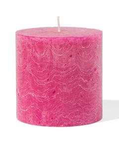 HEMA Rustieke Kaars 10x10 Hardroze (roze)