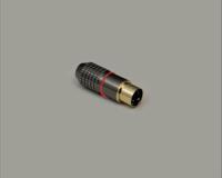 BKL Electronic 0212014 Miniatuur-DIN-connector Stekker, recht Aantal polen: 8 Chroom 1 stuk(s) - thumbnail