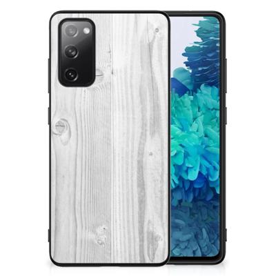 Samsung Galaxy S20 FE Houten Print Telefoonhoesje White Wood
