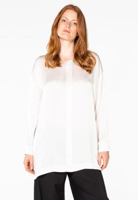 Yoek Blouse binding SILK | Beige | Maat 54/56