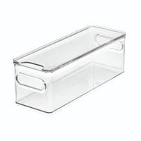 iDesign - Koelkast Organizer met Deksel, 30.5 x 10.5 x 10.7 cm, Kunsts