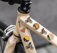 Willekeurige fietsset fiets sticker
