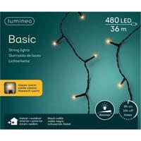 Lumineo Basic LED Kerstverlichting 36M Zwart IP44 KlassiekWarm - thumbnail