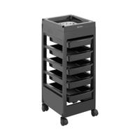 Kappers trolley - 10 kg - 5 lades - föhnhouder - 495 x 284 mm Plank Kappers trolley - 10 kg - 5 lades - föhnhouder - 495 x 284 mm Plank