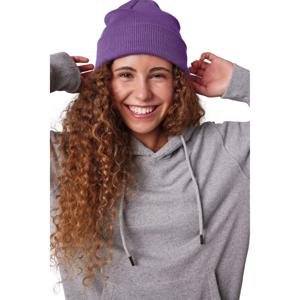 Wintermuts Beanie Yukon - paars - heren/dames - sterk/zacht/licht gebreid 100% Acryl