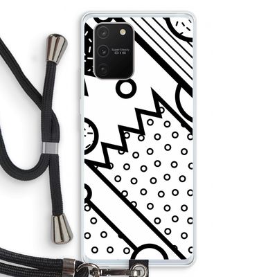 Pop Art #4: Samsung Galaxy S10 Lite Transparant Hoesje met koord