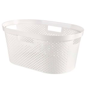 Curver Infinity Dots wasmand - 40L - wit