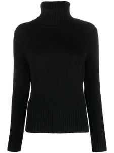 Allude pull en maille fine à col roulé - Noir