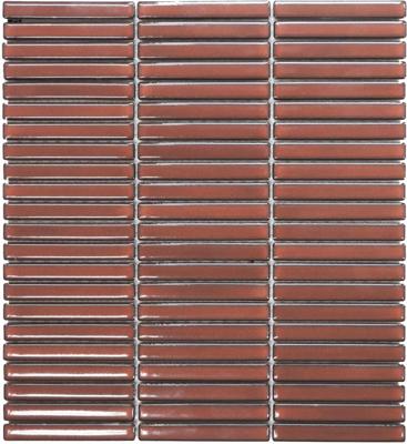 The Mosaic Factory Sevilla Mozaïek Tegel Mini Kitkat Vinger - Smoked Cherry 282x308 mm